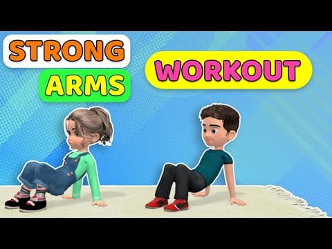 STRONG ARMS WORKOUT - UPPER BODY EXERCISES FOR KIDS