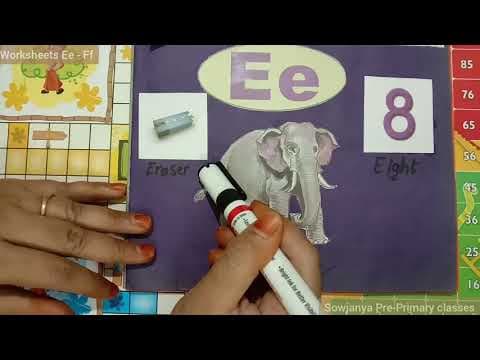 English worksheets - ee and ff