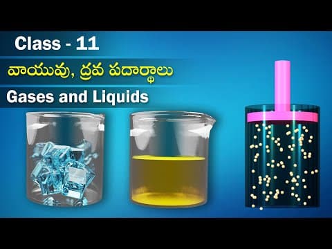 వాయువు ద్రవ పదార్థాలు | Gases and Liquids | States of Matter