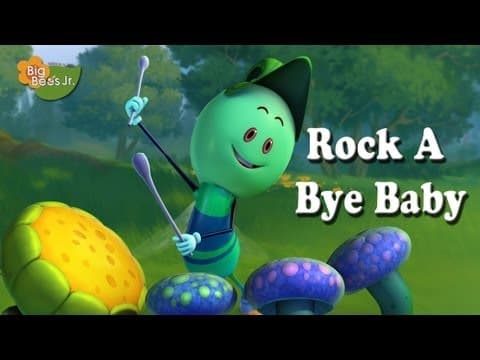 "ROCK A BYE BABY" NURSERY RHYMES ANIMATION BIG BEES JUNIOR HQ HD CHILDREN PRESCHOOL