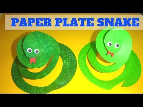 Paper Plate Crafts for Kids | How to Make a Paper Plate Snake