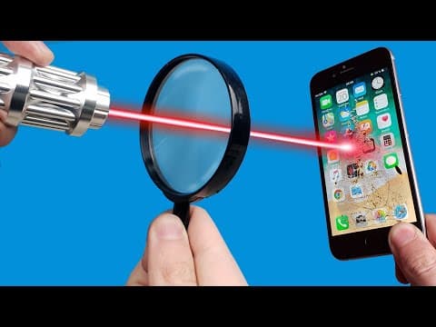 Experiment- Most Powerful Laser VS iPhone