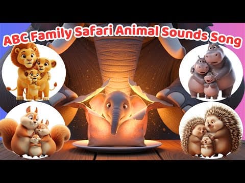 πΆ ABC Safari Animal Family Sounds | Daddy, Mommy & Baby Animals on African Safari πΎ | Meow Meow TV