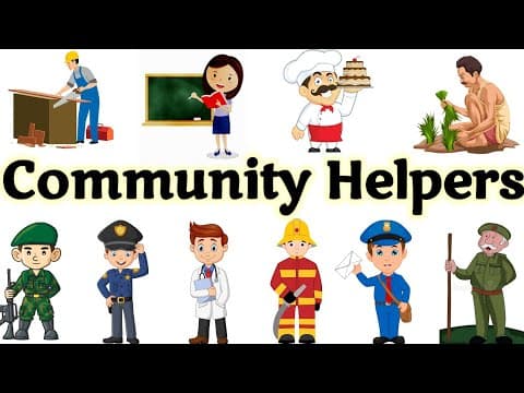 Community helpers | Community helpers for kids | Our helpers | Community helper | people who help us