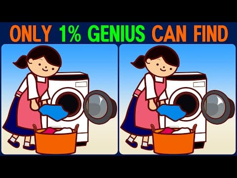 【Find the Difference】 For the smart you! Find the difference in 90 seconds!