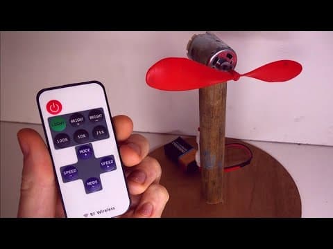 How to make remote control fan (Desktop fan)