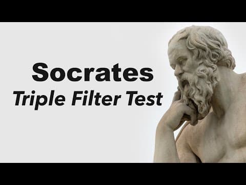 Socrates triple filter test