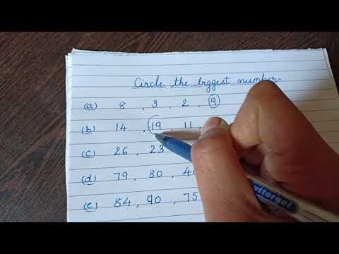 Circle the Biggest Number| Circle the Greatest Number