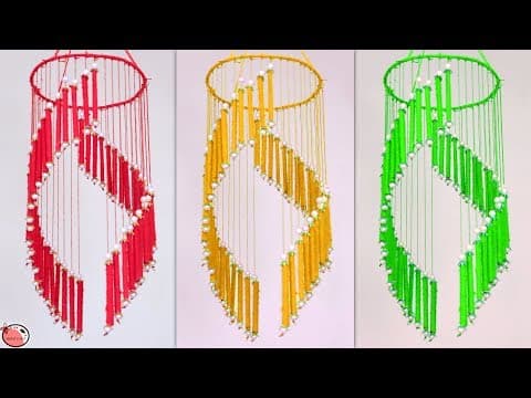 Wow - best out of waste idea - news paper wall hanging - diy room decor