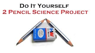 2 pencil science project- experiment working model - diy