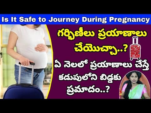 గర్భిణీలు ప్రయాణాలు చేయవచ్చా? | Long Journey During Pregnancy | Travel Safe or Unsafe in Pregnancy