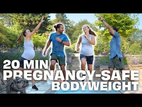 20 Minute PREGNANCY-SAFE Bodyweight Workout with Rosie & Joe | The Body Coach TV