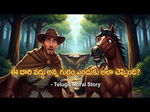 ఈ దారి వద్దు అన్న గుర్రం ఎందుకు అలా చెప్పింది? | Telugu Moral Story