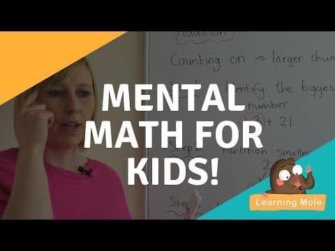 Addition and Counting on for Kids - Mental Math Strategies