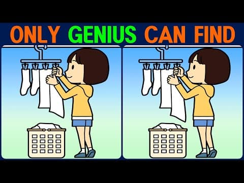 【Find the Difference】 A smart way to keep your brain healthy! Find the difference in 90 seconds!