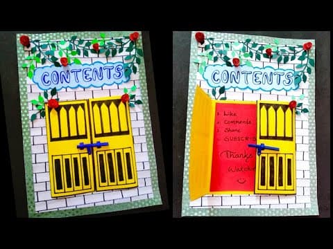 Page decoration ideas for contents