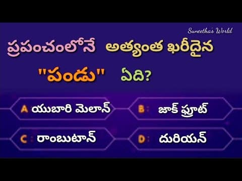 Interesting questions and answers in Telugu|Unknown facts|General Quiz|Interesting Quiz|Telugu Gk