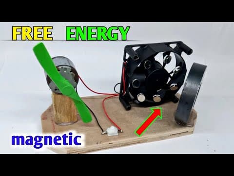 How to make free energy with cpu fan / How to make electricity