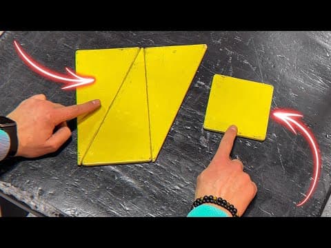 Try to make a square out of these parts - GIANT PUZZLES