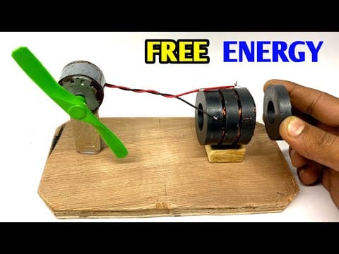 How To Make a Energy Generator Free Electricity With Magnets Copper Wire