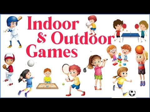 Indoor and Outdoor Games for Kids - Indoor Games Name