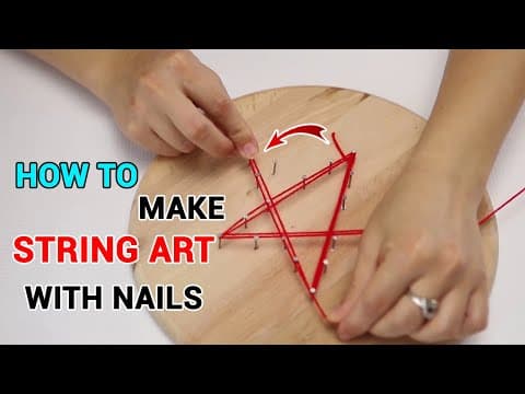How to Make String Art With Nails with your kids