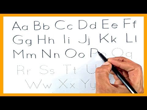 Tracing - tracing letters - tracing letters for kids - writing alphabet letters