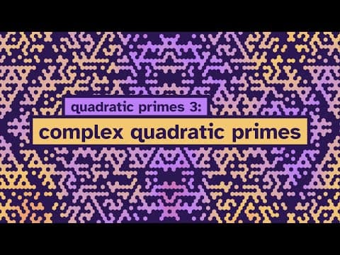 Complex Quadratic Integers and Primes