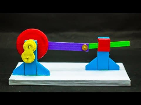 Science Projects | Rotary Motion Into Linear Motion Model