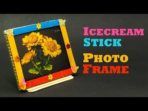 Ice Cream Stick Photo Frame