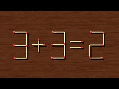Turn the wrong equation 3+3=2 into correct, Matchstick puzzle