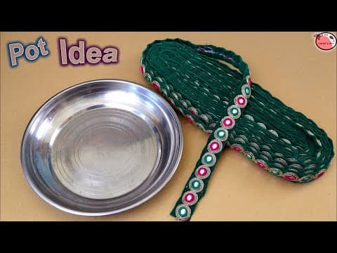 How to make flower vase at home using waste material