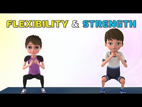 THE BEST CORE EXERCISES FOR KIDS: FLEXIBILITY & STRENGTH | Kids Exercise