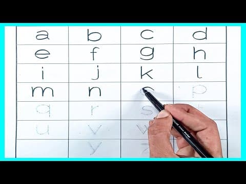 Tracing - tracing letters - tracing letters for kids - writing alphabet letters
