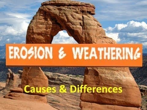Erosion and Weathering for Kids -Causes and Differences - YouTube