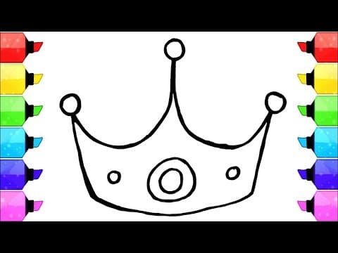 Draw, Paint and Color a Crown for the Queen |
