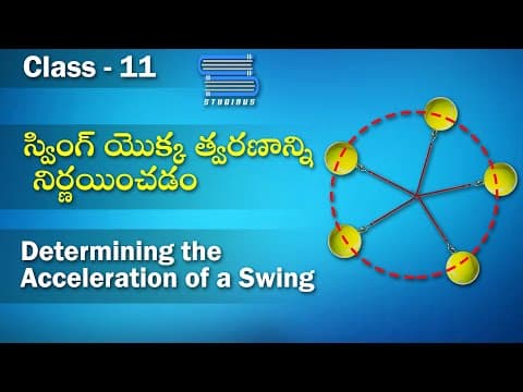 Determining the Acceleration of a Swing | Oscillations | Physics