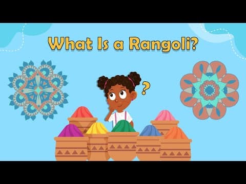 What Is a Rangoli? - Rangoli - Indian Art - Fun Facts For Kids - Culture For Kids