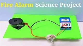 fire alarm science project - simple and easy - dy easy steps