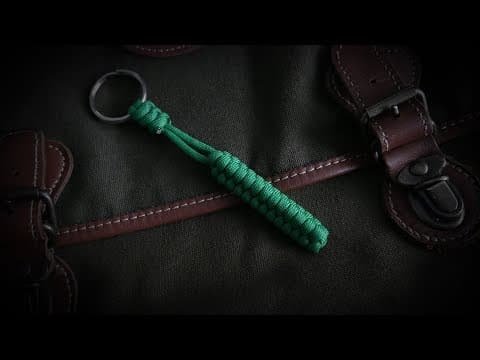 How to weave a rattlesnake knot keychain holder