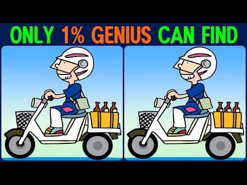 【Find the Difference】 A smart way to keep your brain healthy! Find the difference in 90 seconds!