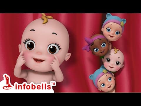 Kids Baby Rhymes head shoulders knees and toes Action song
