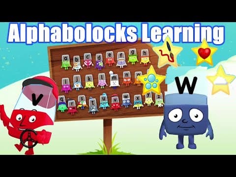Letter v & w Alphablocks Fun