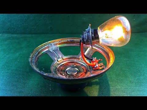 Free Energy Electric In Speaker Magnet Generator