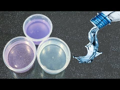 WATER SLIME Testing NO GLUE Water Slime Recipes