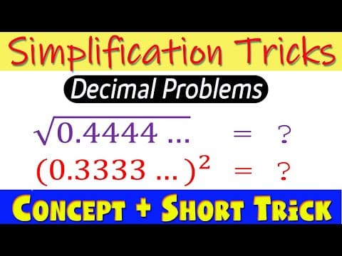 Simplification Tricks in Telugu I Problems on Decimal Problems I Concept & Short Tricks I Ramesh Sir
