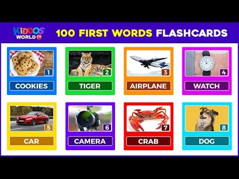 First 100 words for children english vocabulary learning