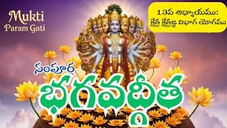 సంపూర్ణ భగవద్గీత 13వ అధ్యాయము: క్షేత్ర క్షేత్రజ్ఞ విభాగ యోగము