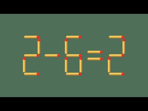 Match stick puzzle | Move 1 Stick To Make Equation Correct #18