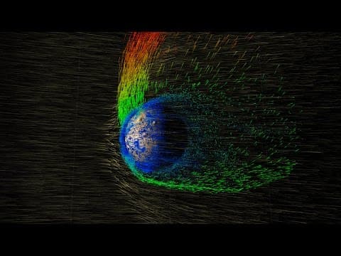Solar Wind Strips Martian Atmosphere